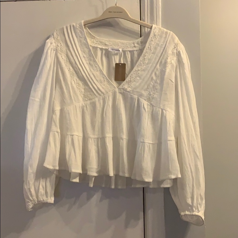 White Boho Top - Picture 3 of 5